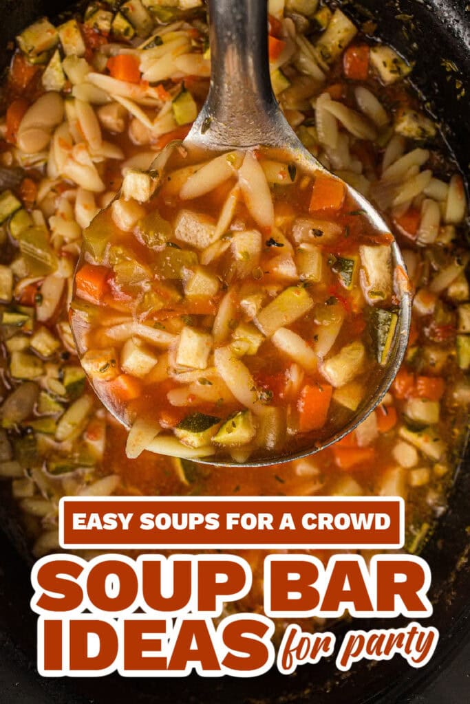 soup bar ideas - Slow Cooker Minestrone