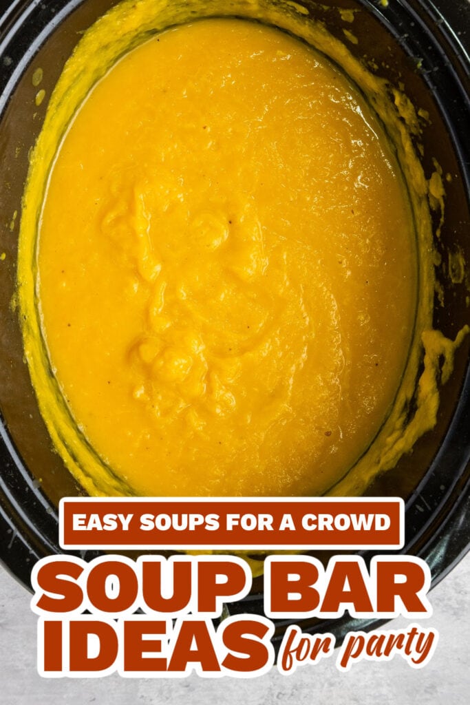 soup bar ideas - Slow Cooker Vegan Butternut Squash Soup