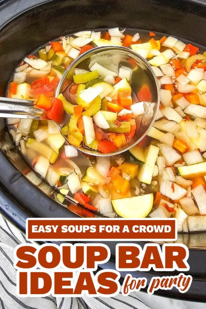 soup bar ideas - slow cooker summer vegetable