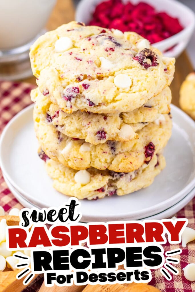 sweet raspberry recipes - Vanilla Cake Mix Raspberry Cheesecake Cookies
