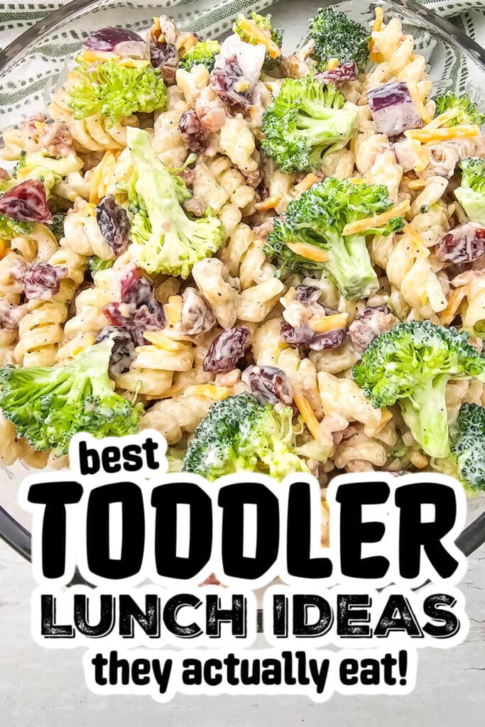 toddler lunch recipes - broccoli pasta salad