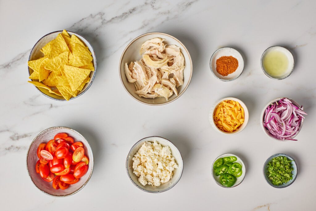 Cottage Cheese Taco Bowl Process Ingredients