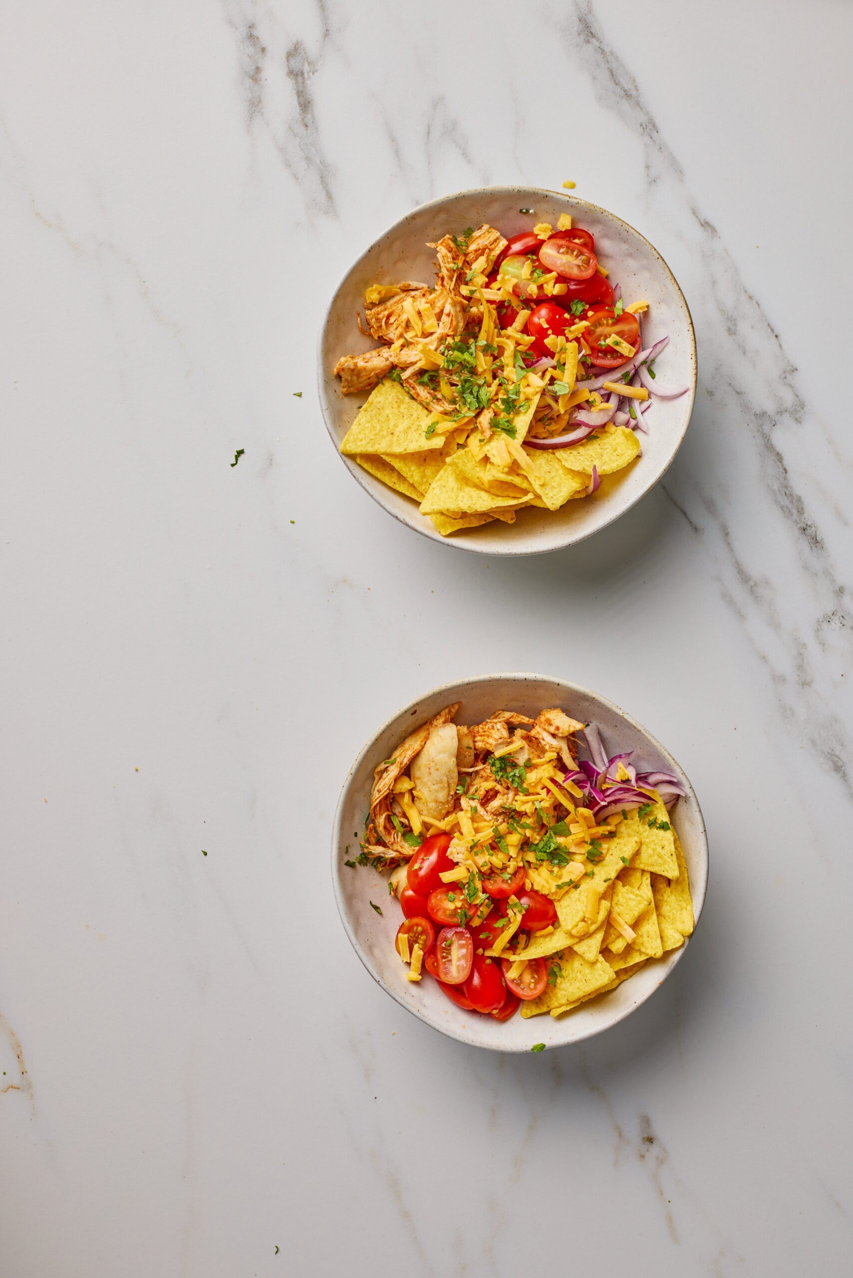 Cottage Cheese Taco Bowl Process Photo