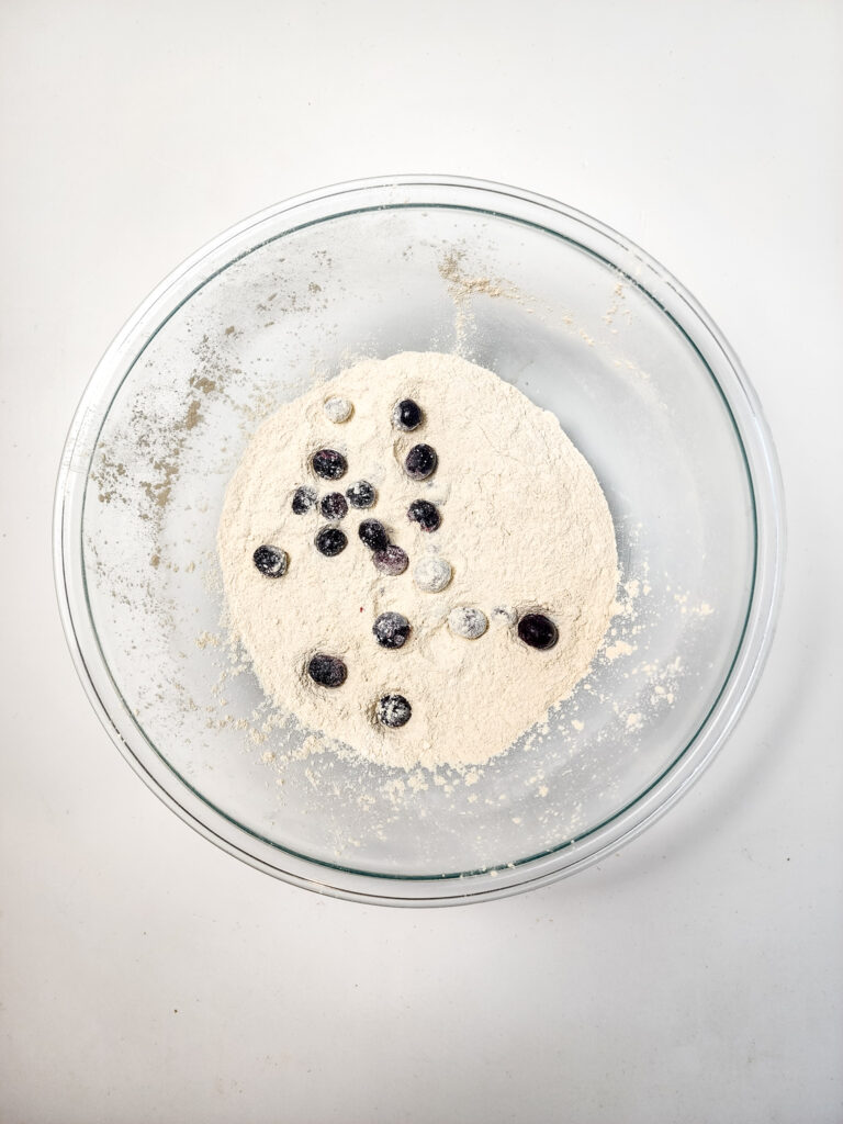 Blueberry Protein Muffins Process Photo