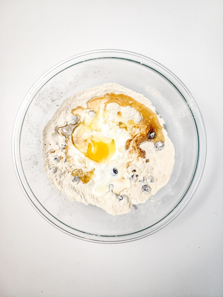 Blueberry Protein Muffins Process Photo
