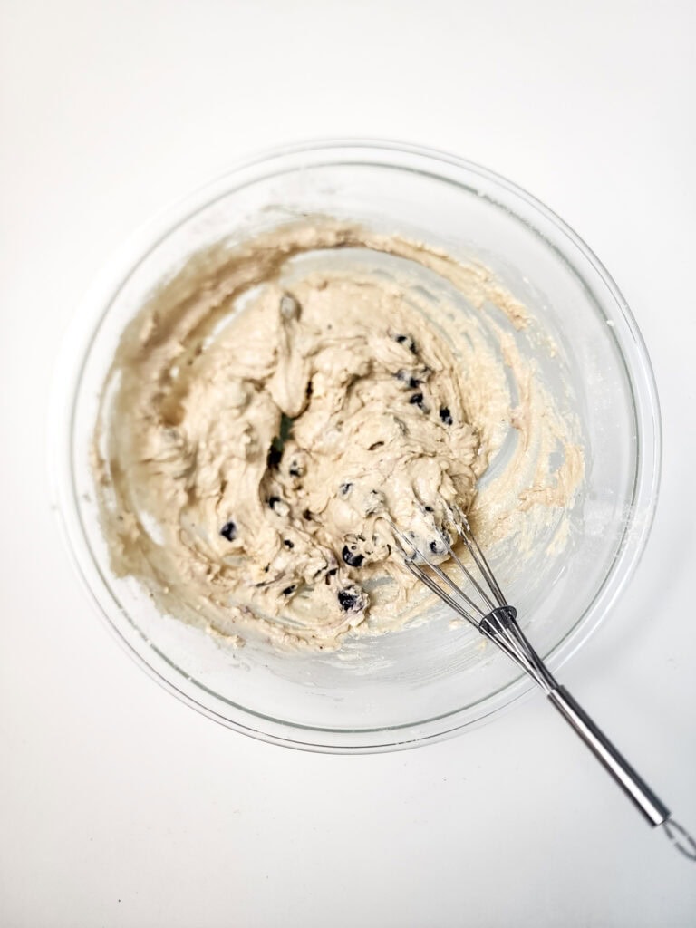 Blueberry Protein Muffins Process Photo