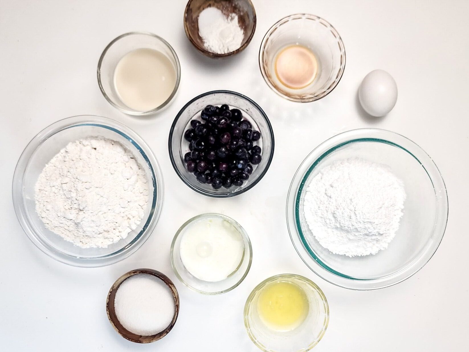 Blueberry Donut Holes Process Ingredients