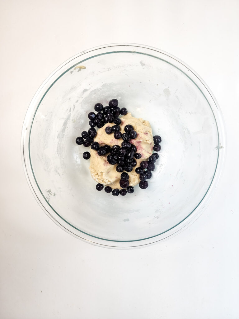 Blueberry Donut Holes process photo