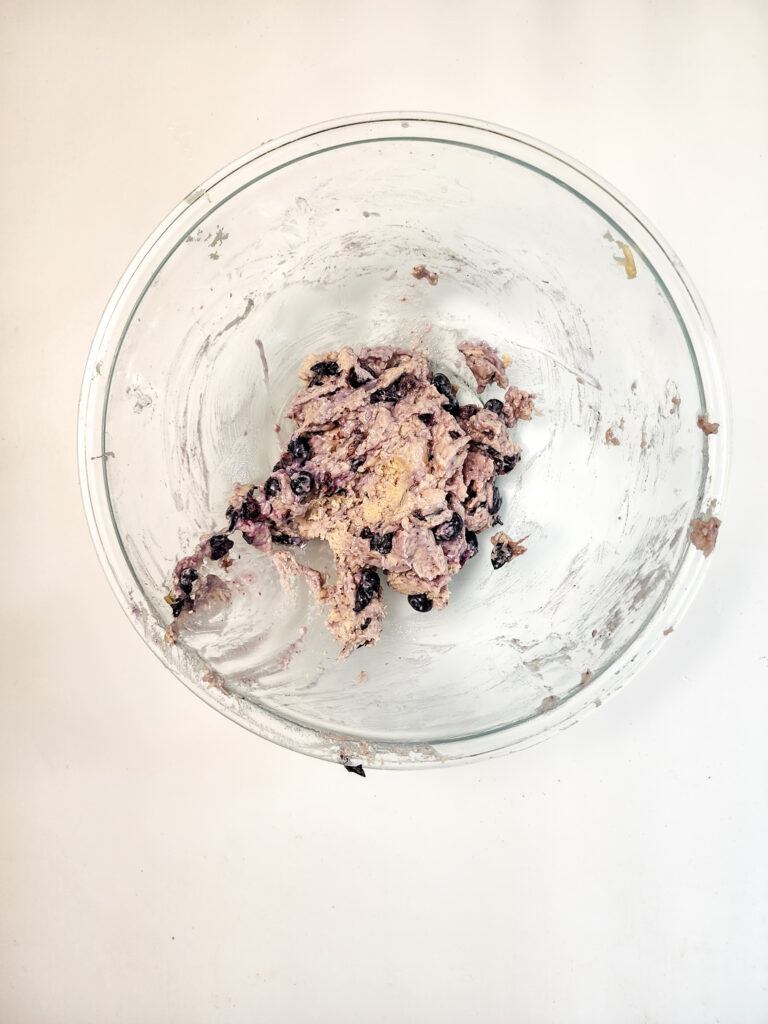 Blueberry Donut Holes process photo