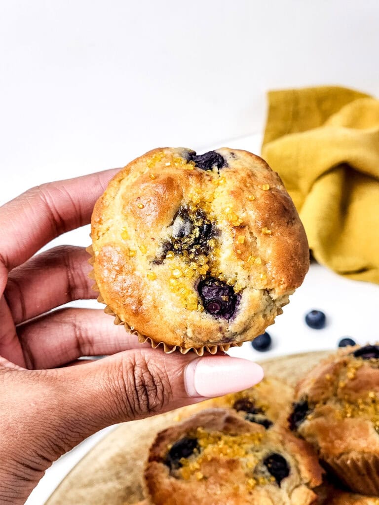 Blueberry Protein Muffins Process Photo