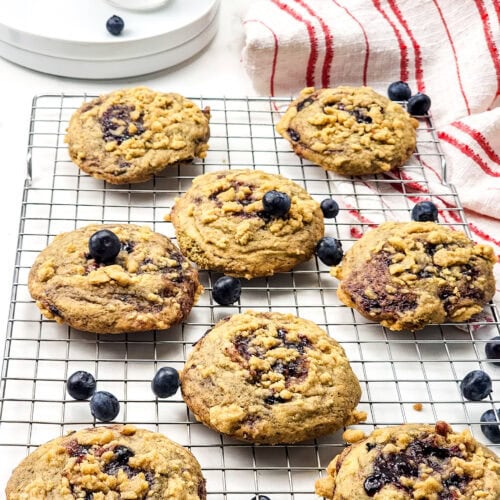 Blueberry Crumble Cookies