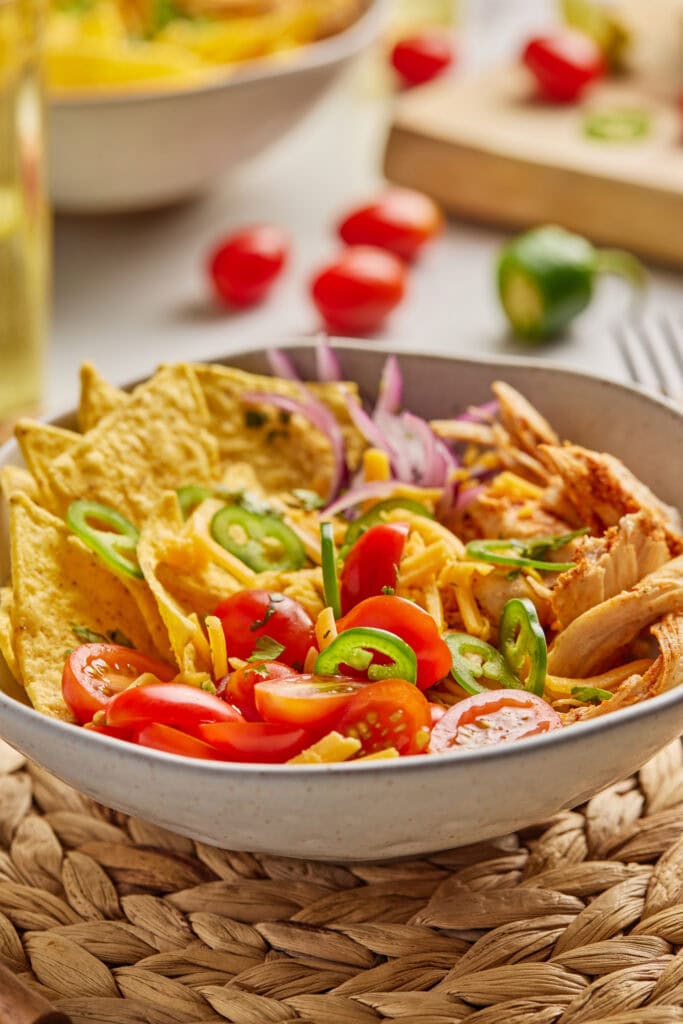 Cottage Cheese Taco Bowl Process Photo