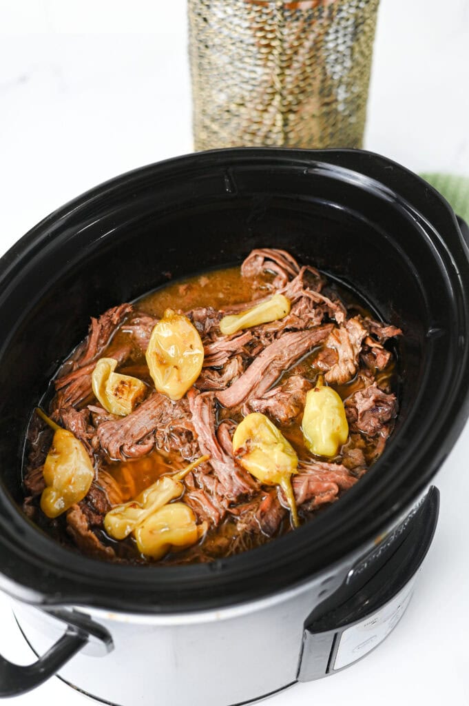 Crock Pot Mississippi Pot Roast Process Photo