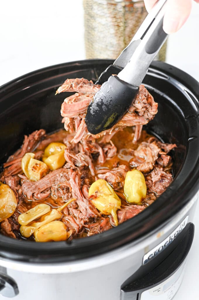 Crock Pot Mississippi Pot Roast Process Photo
