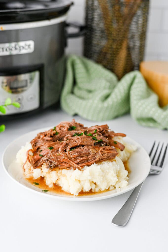 Crock Pot Mississippi Pot Roast Process Photo