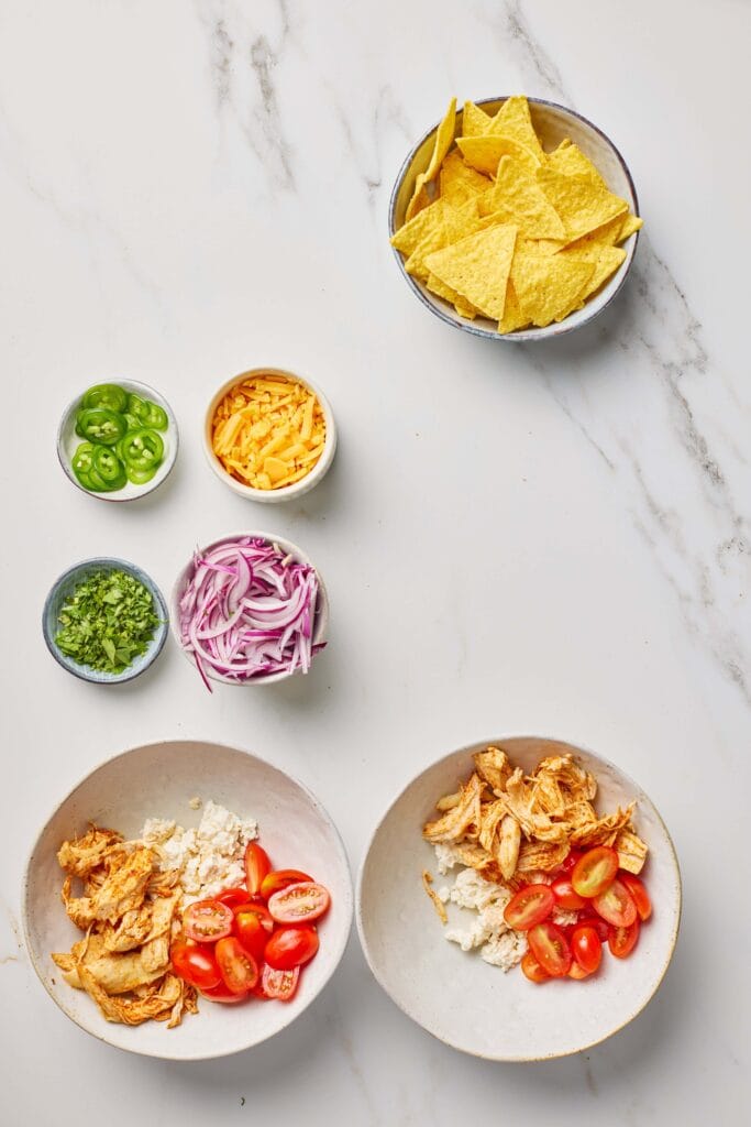 Cottage Cheese Taco Bowl Process Photo