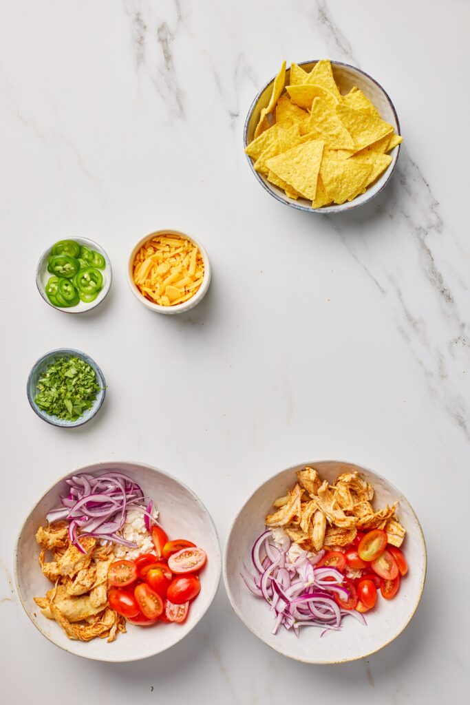 Cottage Cheese Taco Bowl Process Photo
