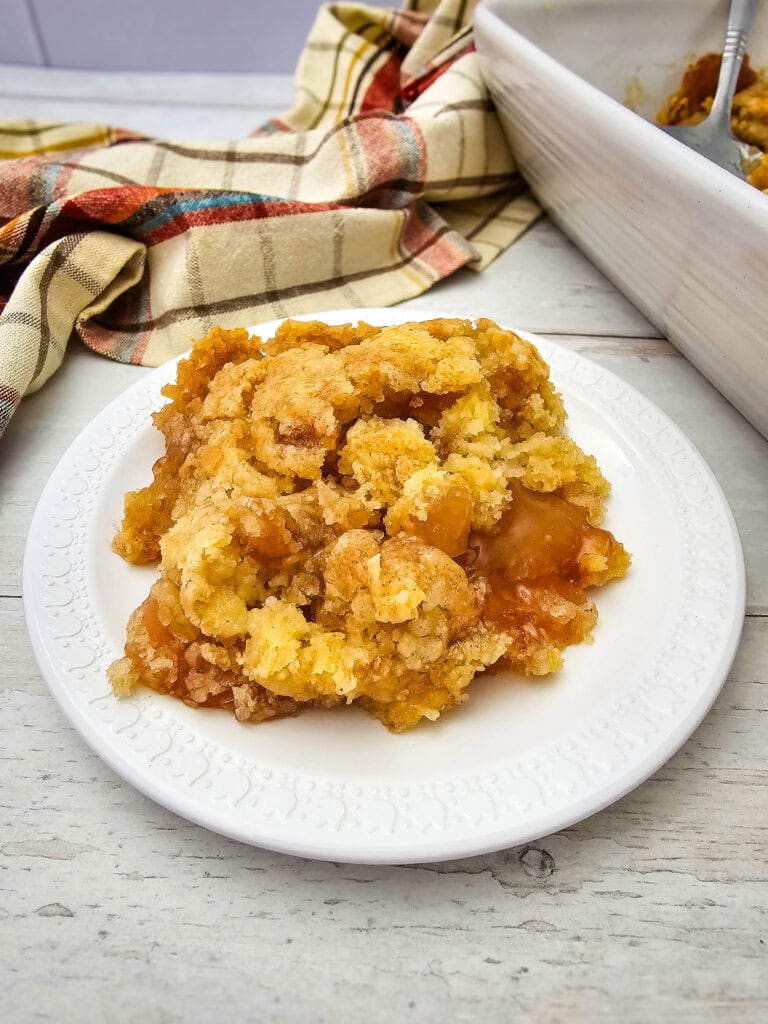 Apple Cobbler Process Photo