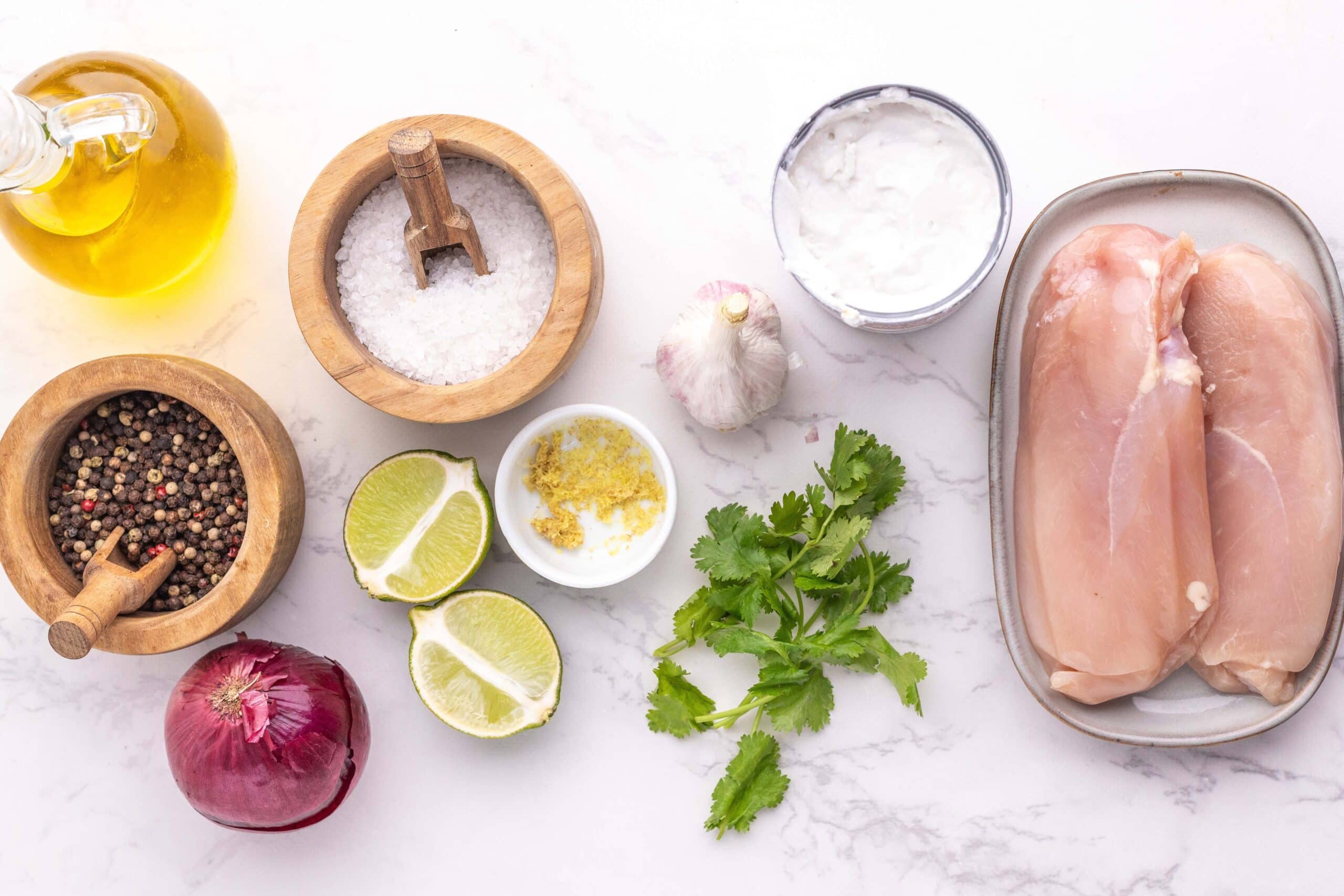 Coconut Lime Chicken Process Ingredients