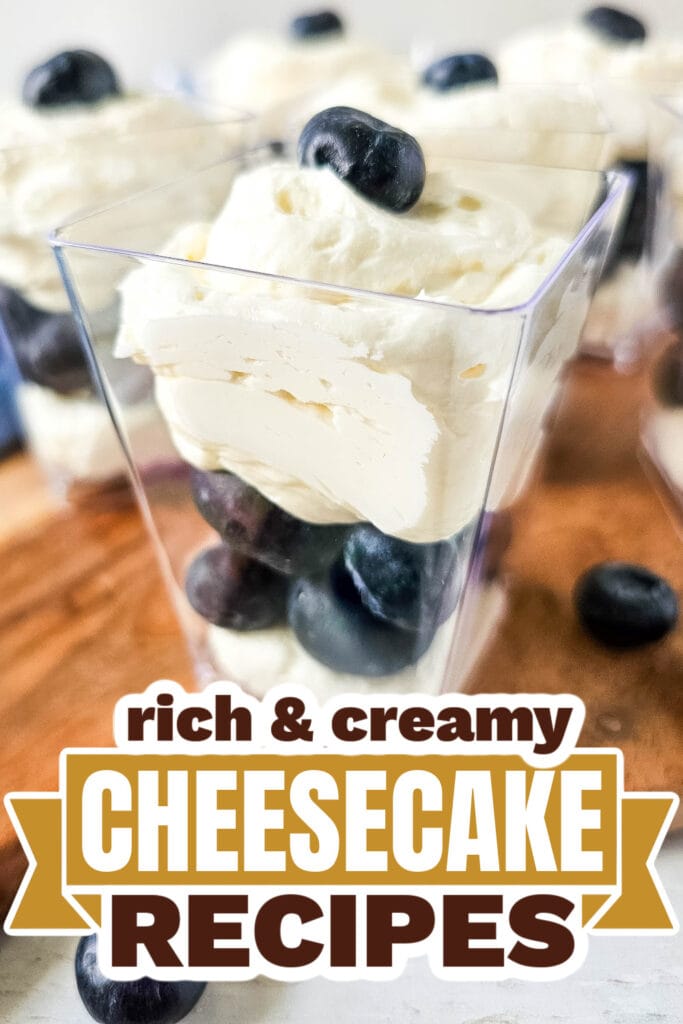 Cheesecake Recipes-Blueberry Cheesecake Parfaits