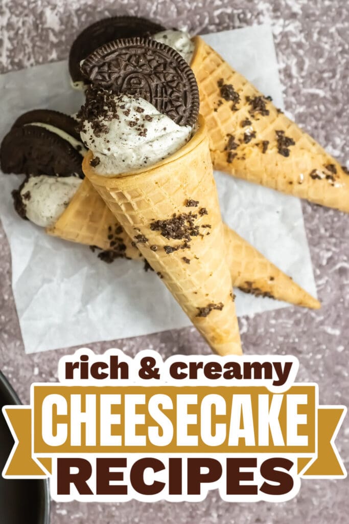 Cheesecake Recipes-Oreo Cheesecake Cones