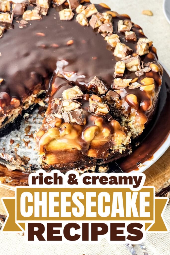 Cheesecake Recipes-Snickers Cheesecake