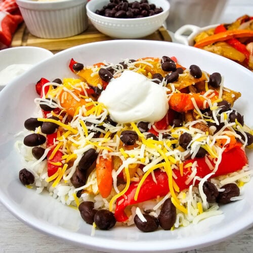 Chicken Fajitas Bowl
