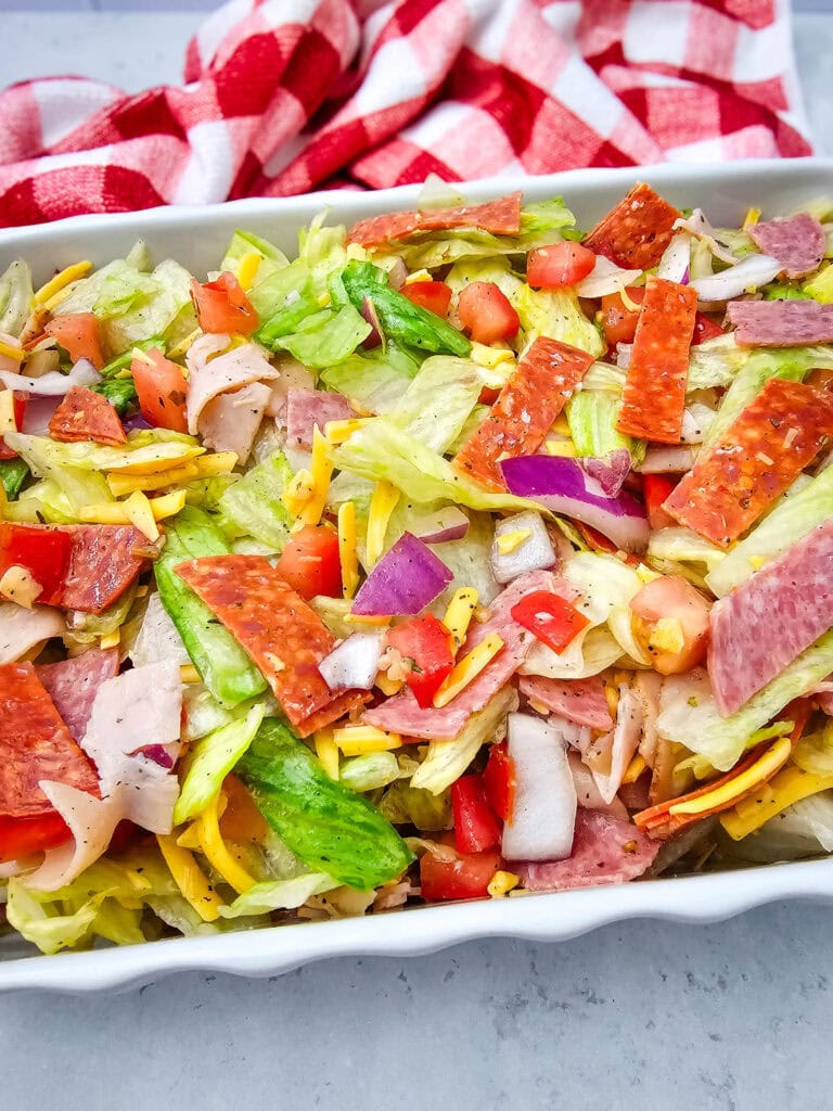 Chopped Italian Sub Salad Process Photo