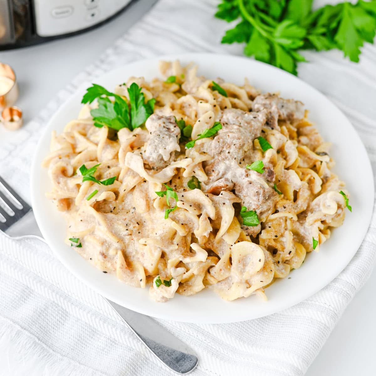 Crockpot Beef Stroganoff featured image copy