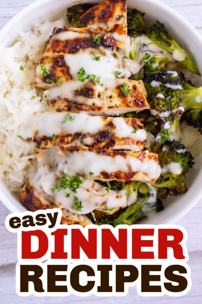 Easy Dinner Ideas-Chicken and Broccoli Bowls