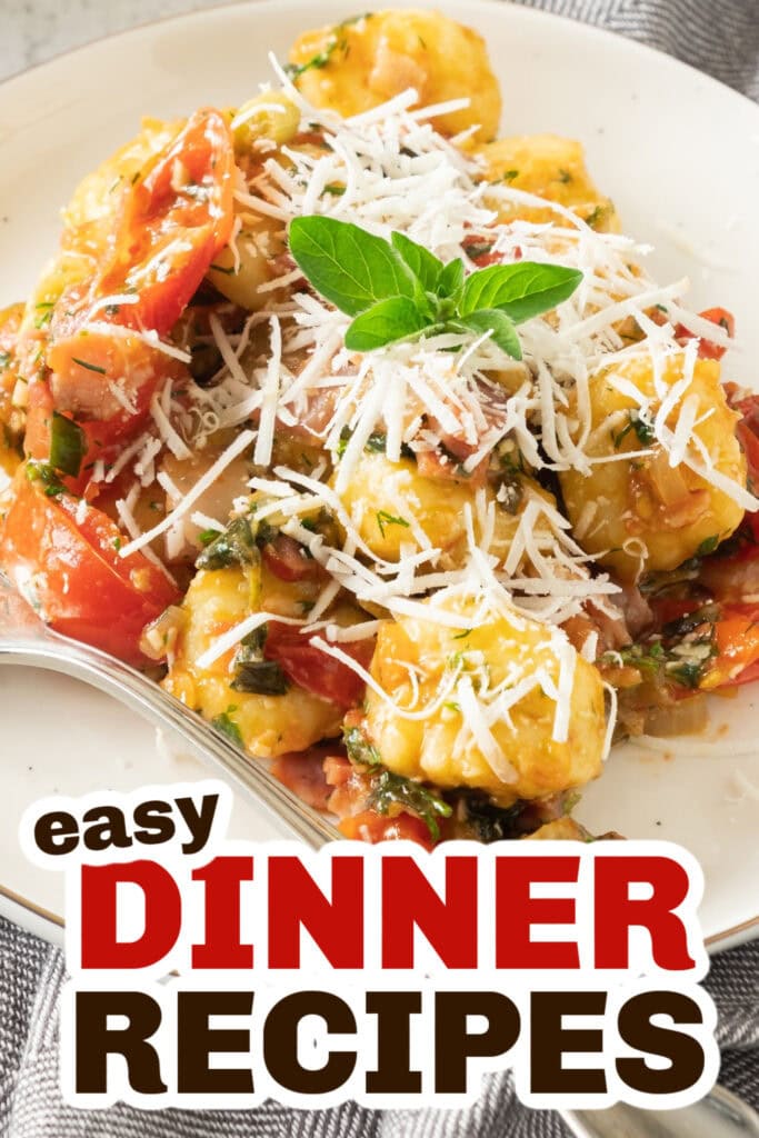 Easy Dinner Ideas-Creamy Potato Gnocchi with Bacon