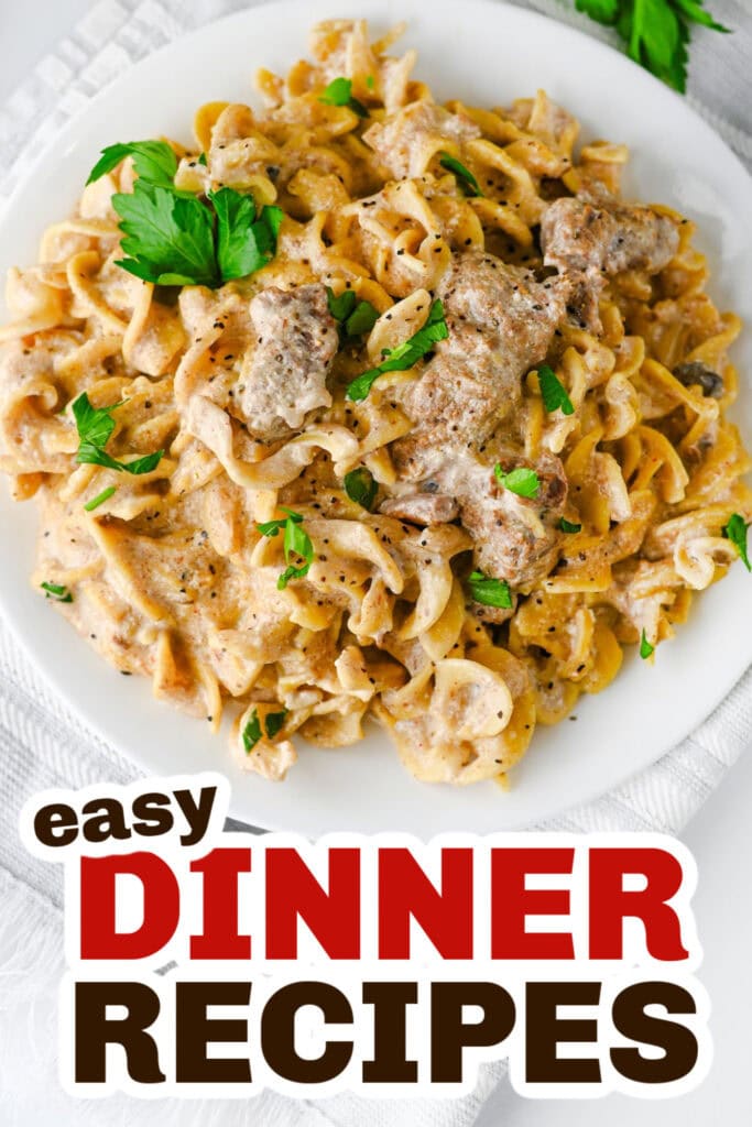 Easy Dinner Ideas-Crockpot Beef Stroganoff