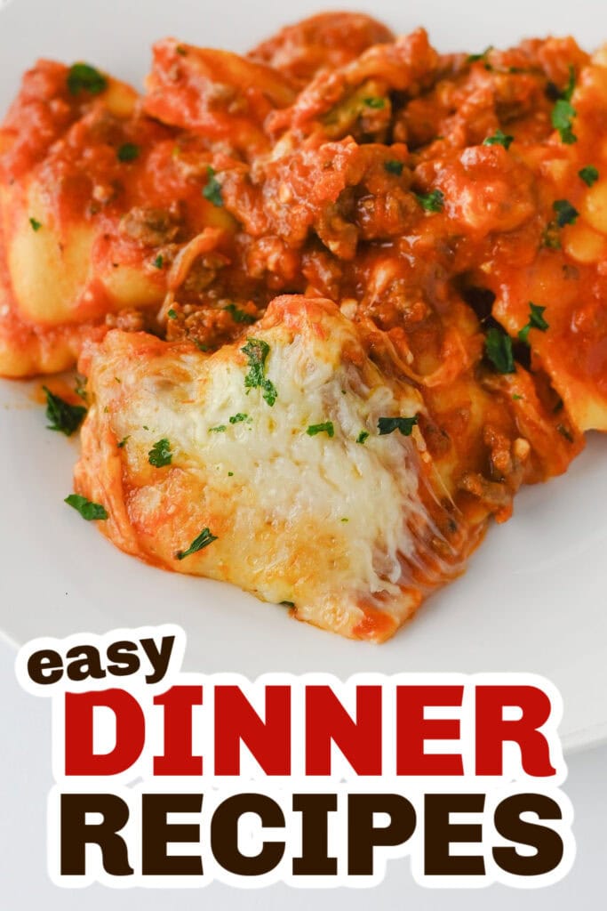 Easy Dinner Ideas-Crockpot Ravioli Lasagna