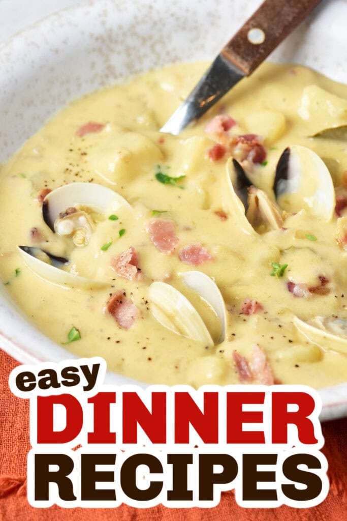 Easy Dinner Ideas-One-Pot Creamy Clam Chowder