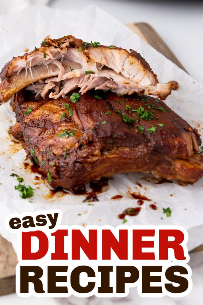 Easy Dinner Ideas-Slow Cooker Honey Garlic Soy Spareribs