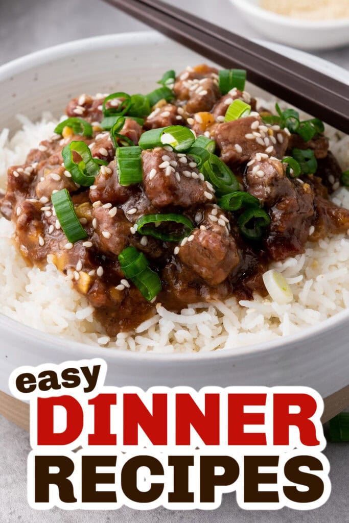 Easy Dinner Ideas-Slow Cooker Mongolian Beef