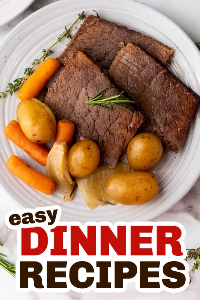 Easy Dinner Ideas-Slow Cooker Rump Roast
