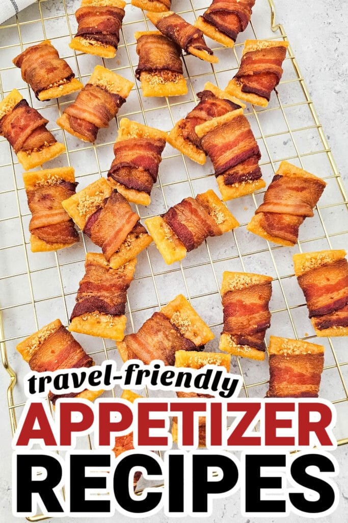 Easy-to-Travel Appetizer-Bacon Wrapped Crackers