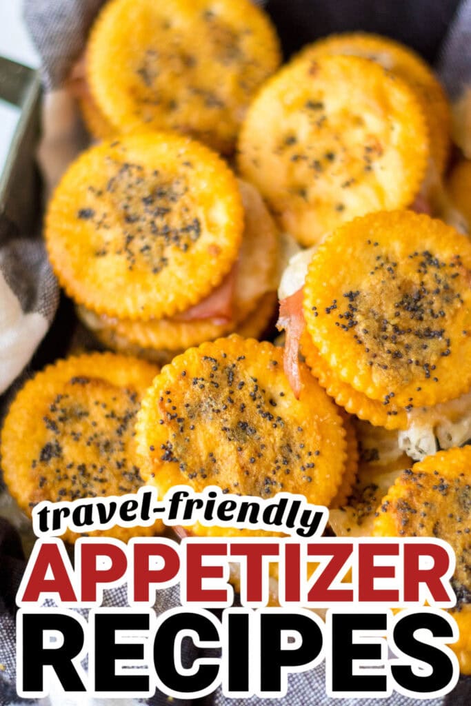 Easy-to-Travel Appetizer-Buttery Ritz Ham Sandwiches