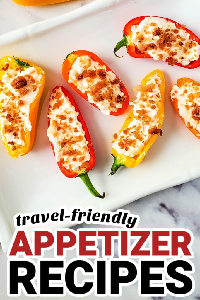 Easy-to-Travel Appetizer-Cheesy Bacon Stuffed Mini Peppers