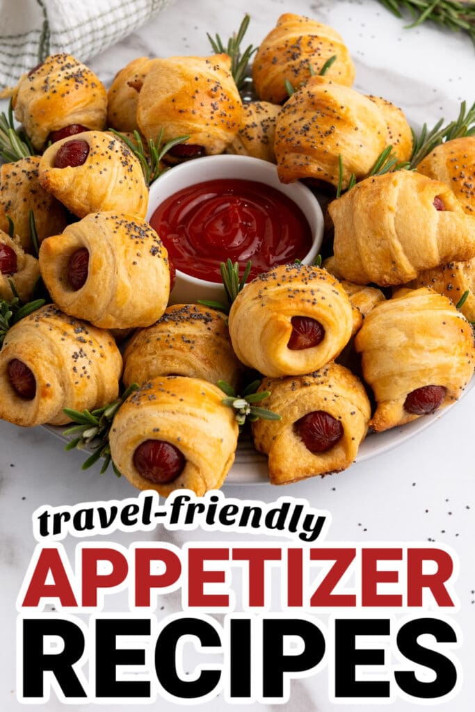 Easy-to-Travel Appetizer-Flaky Mini Piggies in a Blanket