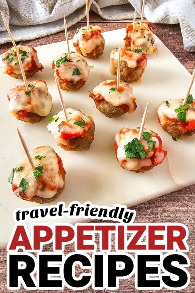 Easy-to-Travel Appetizer-Mini Meatball Marinara Bites