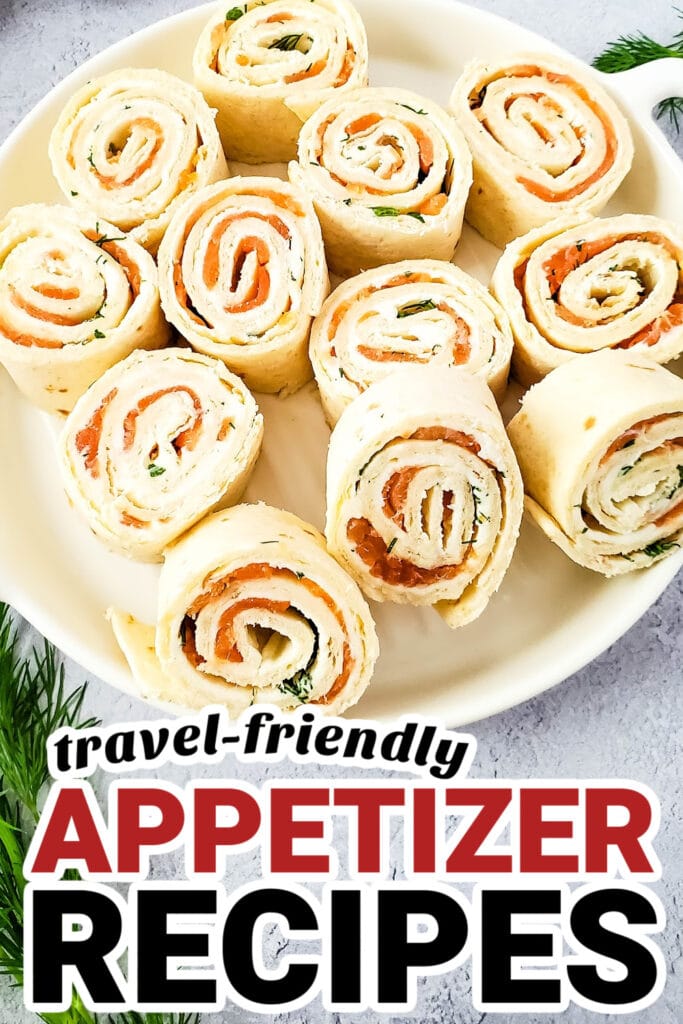 Easy-to-Travel Appetizer-Smoked Salmon Pinwheels