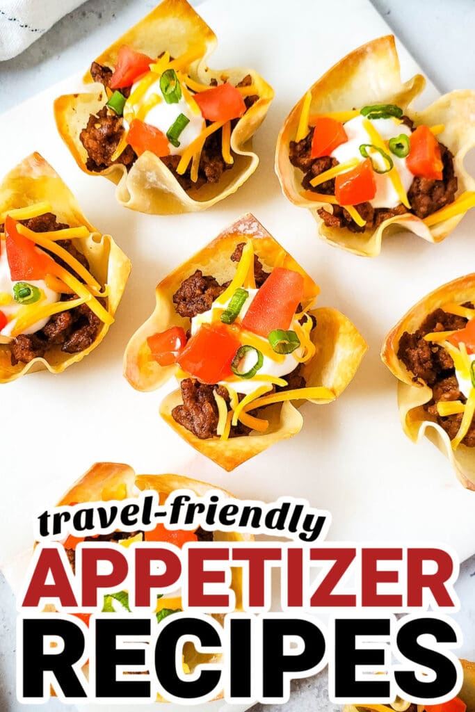 Easy-to-Travel Appetizer-Taco Wonton Cups