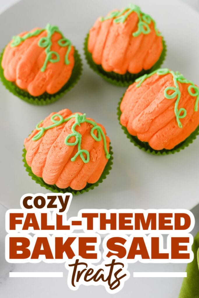 Fall Bake Sale Treats- Pumpkin Cupcakes copy