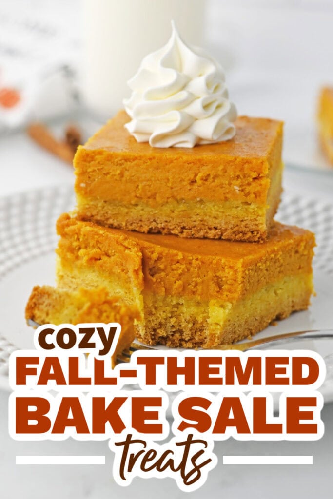 Fall Bake Sale Treats- Pumpkin Spice Gooey Bars copy