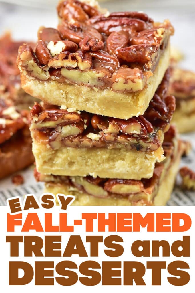 Fall Treats and Desserts- Old-fashioned Pecan Pie Bars
