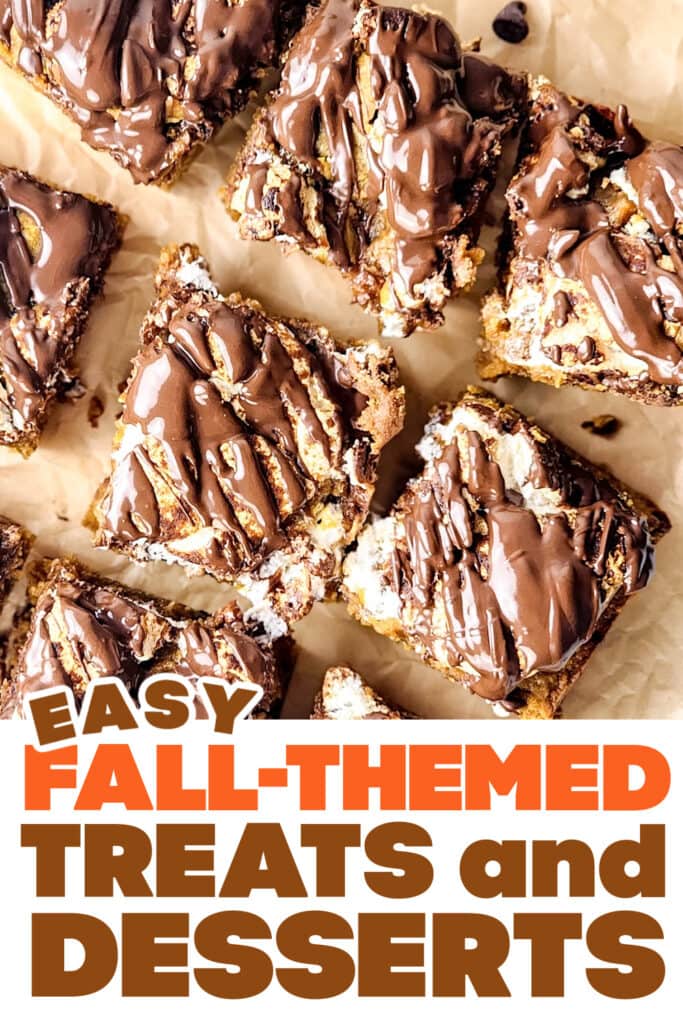 Fall Treats and Desserts- Pumpkin S’mores Bars