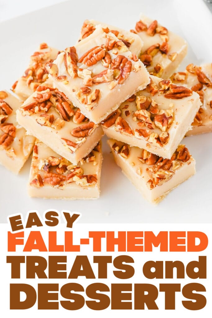 Fall Treats and Desserts- Sweet & Nutty Pecan Pie Fudge Bites