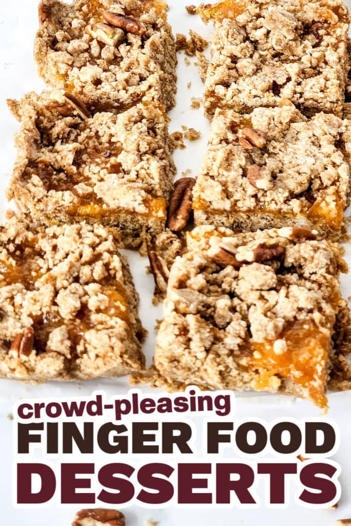 Finger Food Desserts-Brown Butter Peach Bars